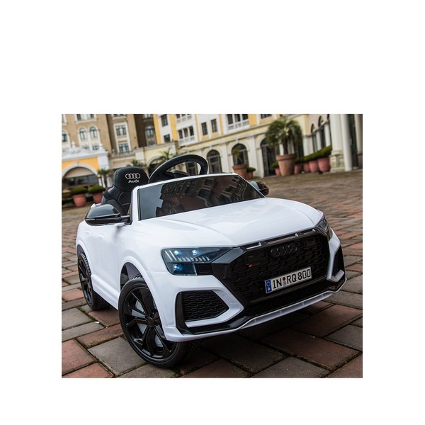 Продукт Акумулаторен джип  Audi RS Q8 12V с меки гуми и кожена седалка - 0 - BG Hlapeta